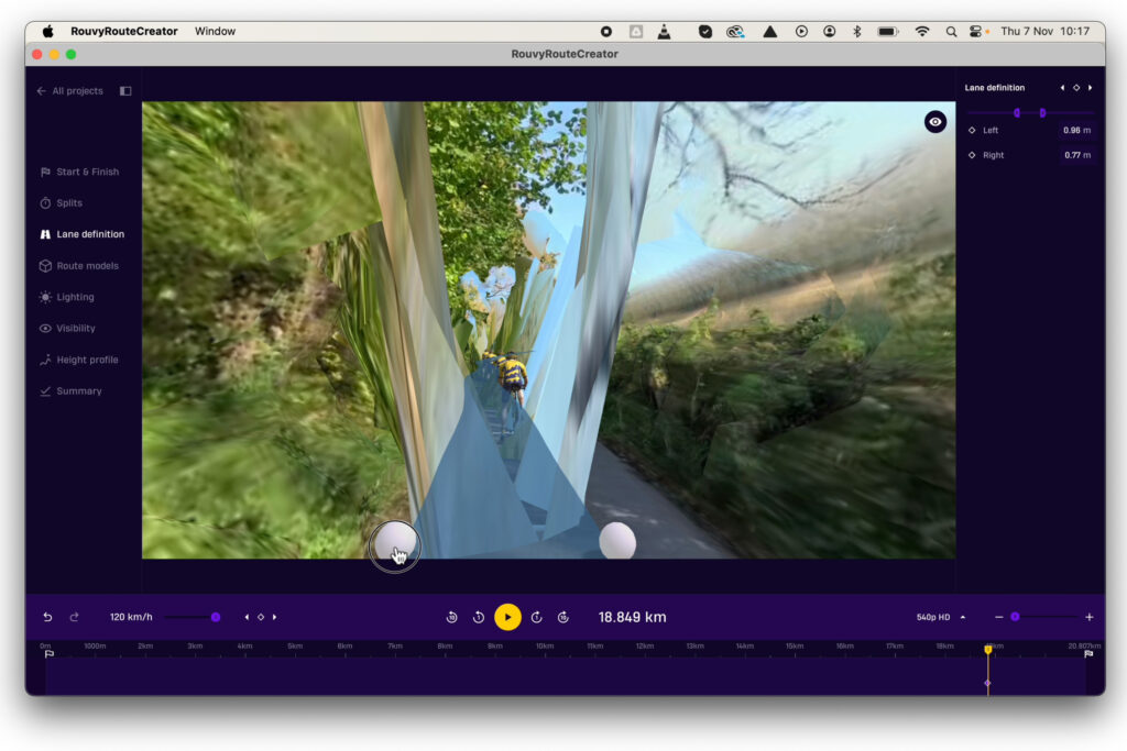 Rouvy Route Creator – artefacts