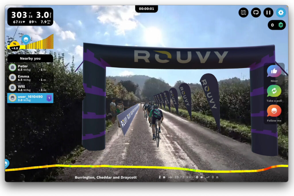 Rouvy Route Creator – start