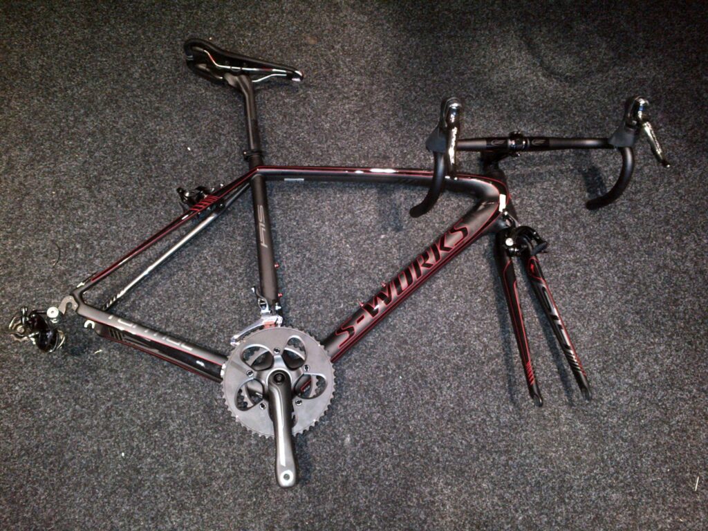 2014 SPECIALIZED S WORKS TARMAC SL4 KEYLINE CARBON & RED SIZE 54CM PRO TOUR LEVEL BIKE