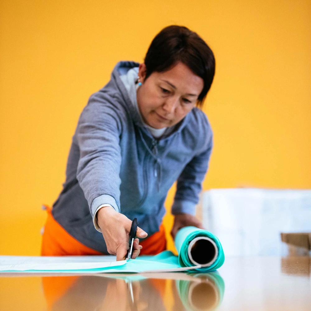 Velocio sustainability cutting prototypes