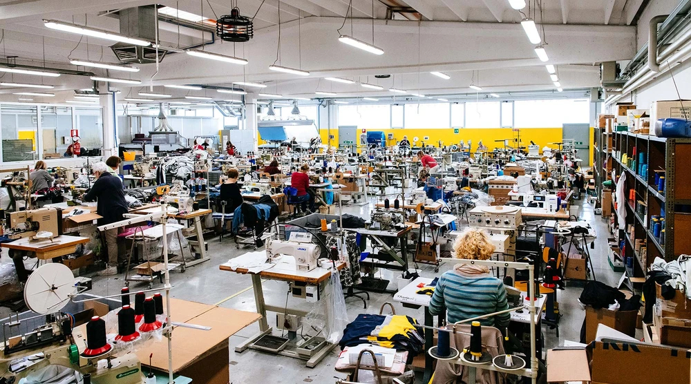 Velocio sustainability sewing floor