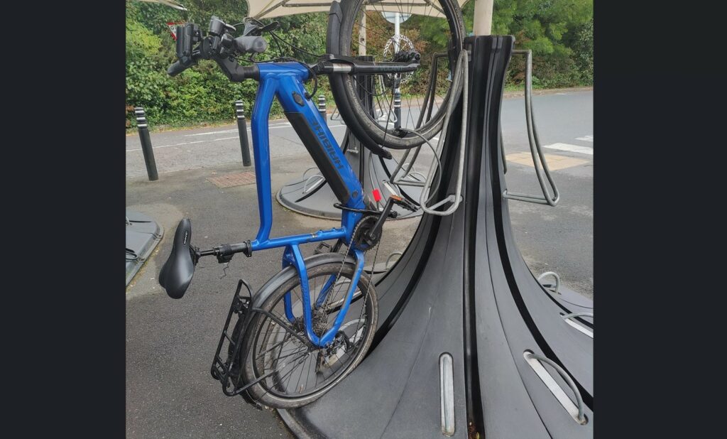 Sainsbury's bike parking stand, Alder Hills, Dorset