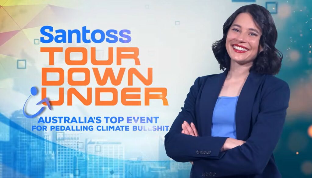 Santos Tour Down Under spoof ad