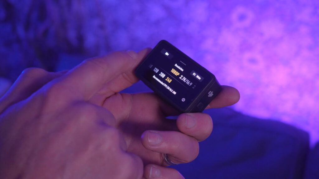 2025 action camera test slo mo screen