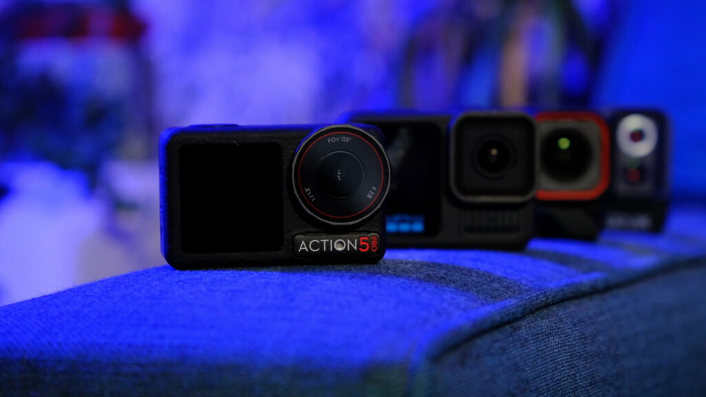 2025 action camera test line up 3
