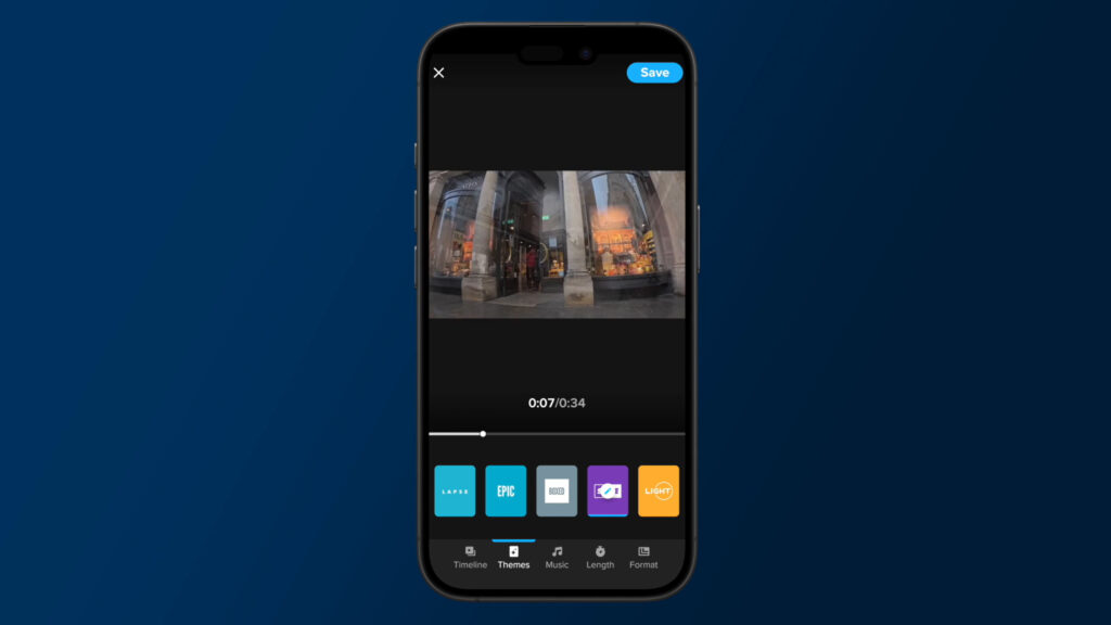 2025 action camera test app screengrab