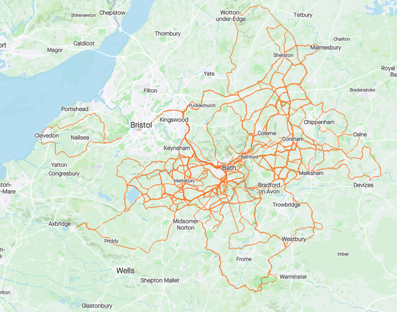 Strava heatmap