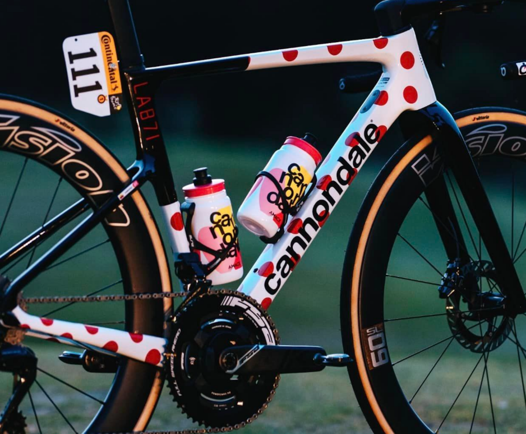 2024 Cannondale SuperSix Evo Lab 71 Richard Carapaz polka dot frame @Ashley & Jered Gruber