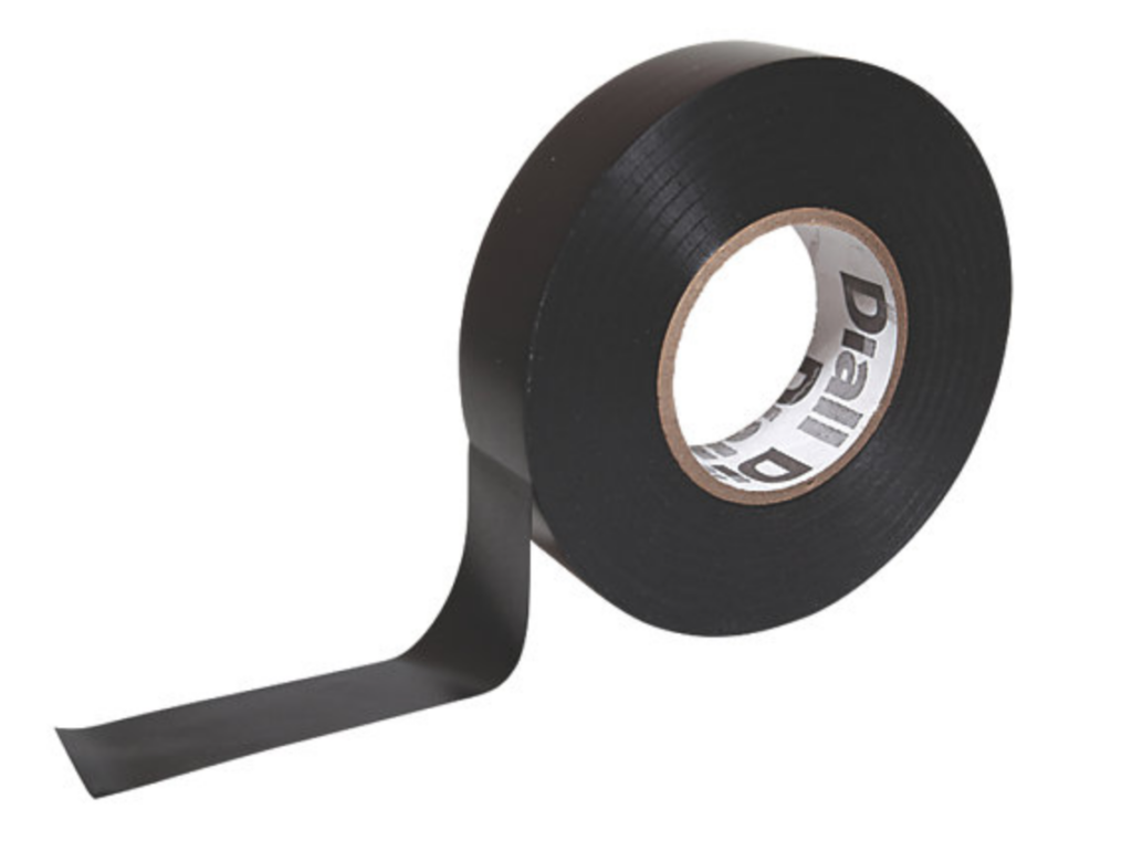 black electrical tape