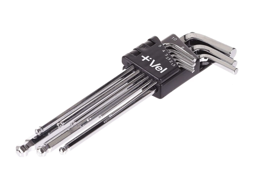 Vel 9 Piece Hex Key Set