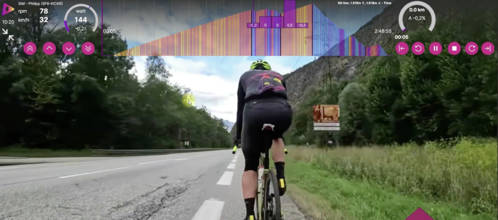 2024 icTrainer indoor cycling app real-world route