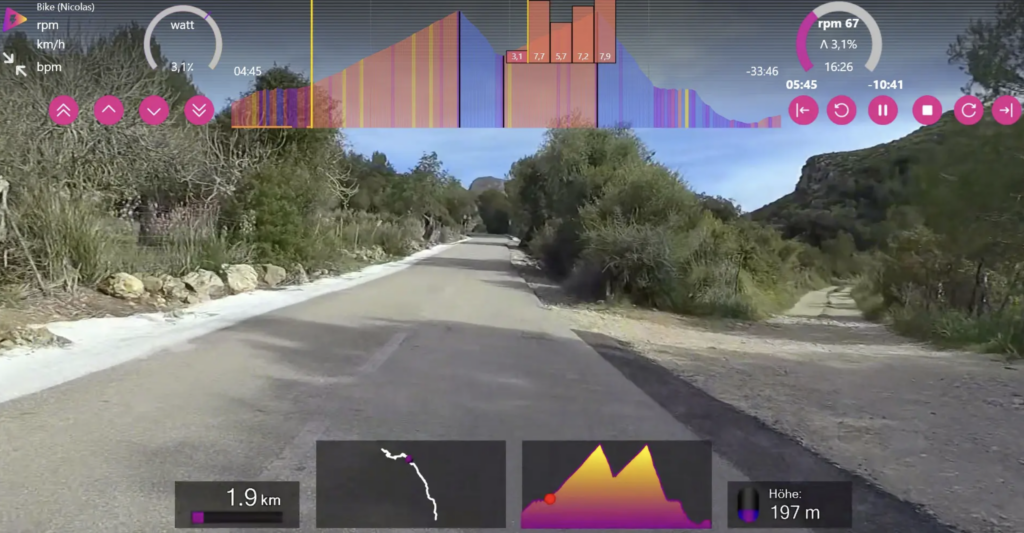2024 icTrainer indoor cycling app real-world route