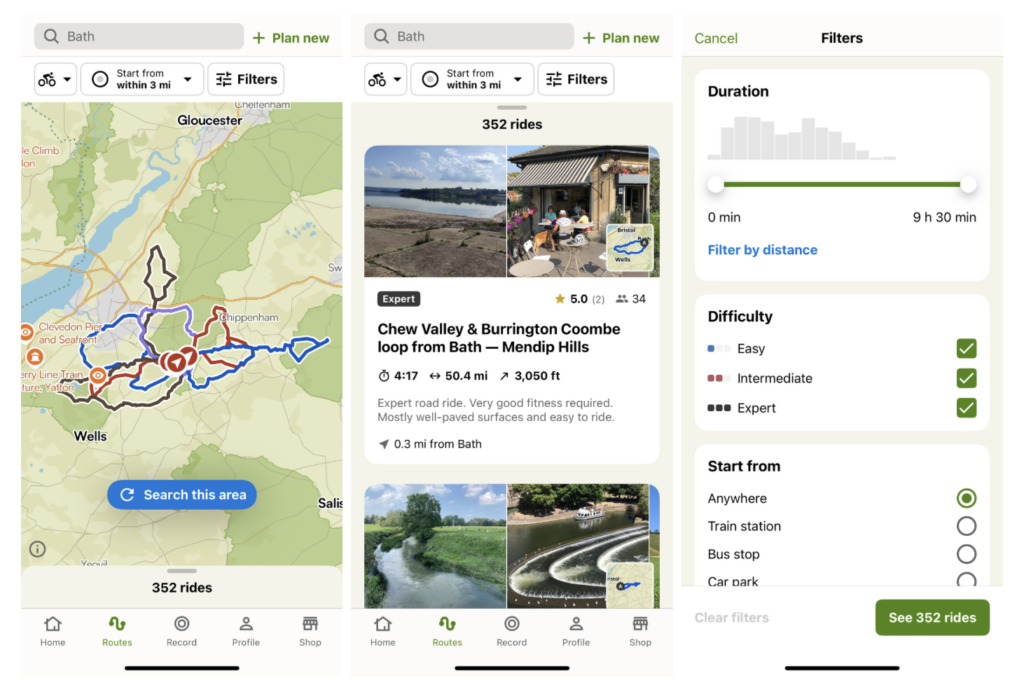 Komoot app