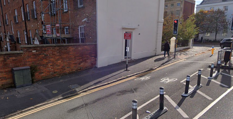 Sidmouth Street cycle lane