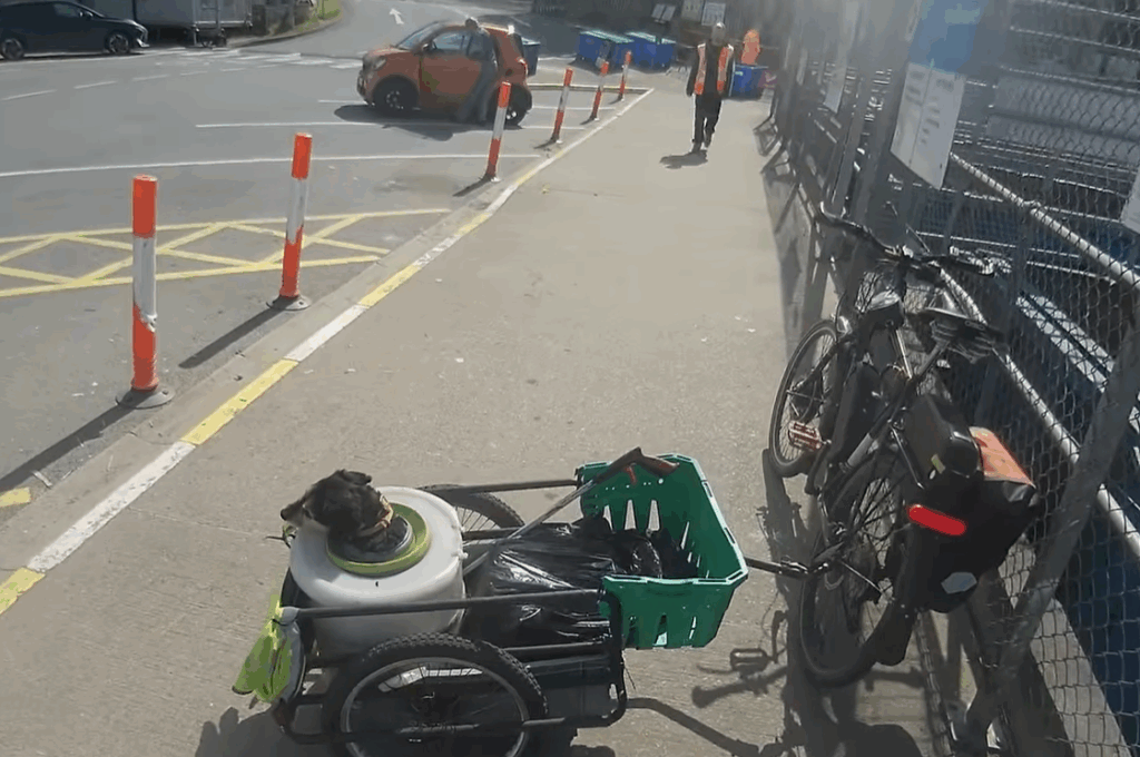 Litter-picking cyclist told recycling centre is vehicle only