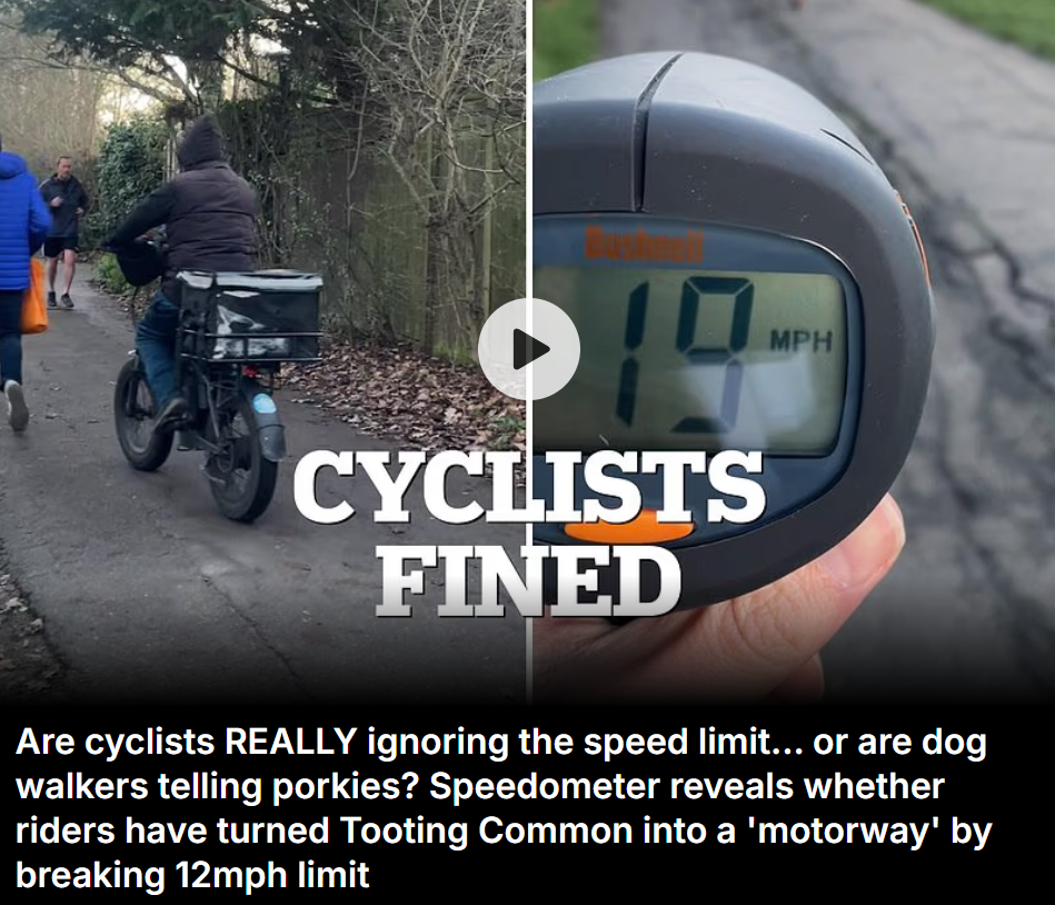 Daily Mail ‘speeding cyclists’