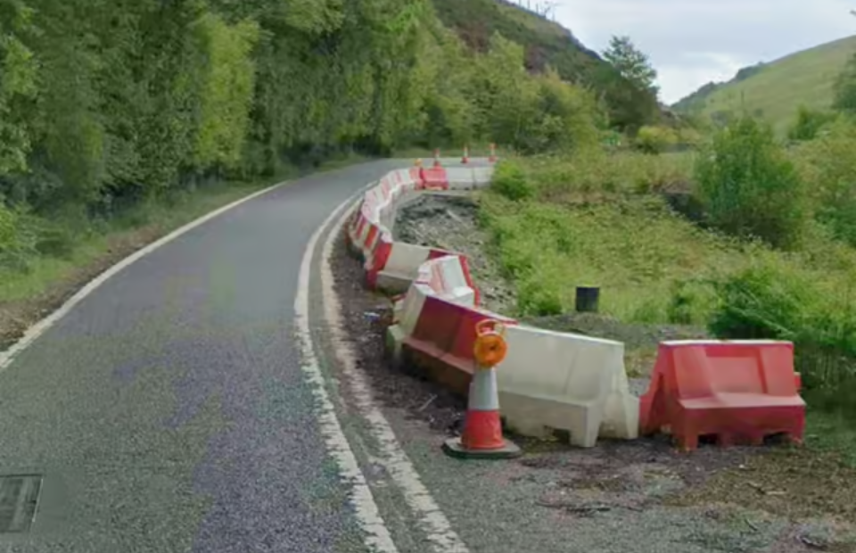 Snake Pass landslip