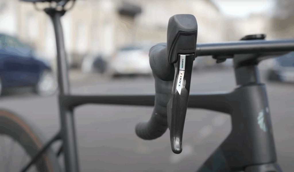 2023 Sram Force AXS shifters laser foil detail