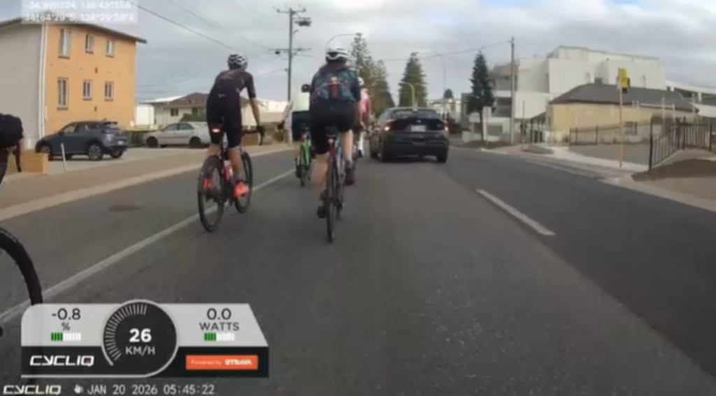 Tour Down Under close pass