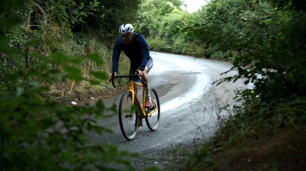 2024 road bike vs gravel bike boardman adv 9.2 descending