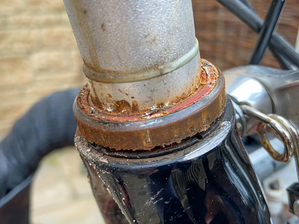 Seized Lower Headset Bearing
