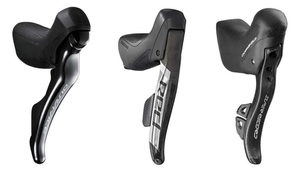 2024 Shimano SRAM Campagnolo shifter comparison