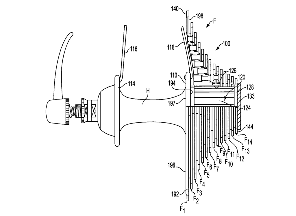 Shimano 14-speed patent sprockets