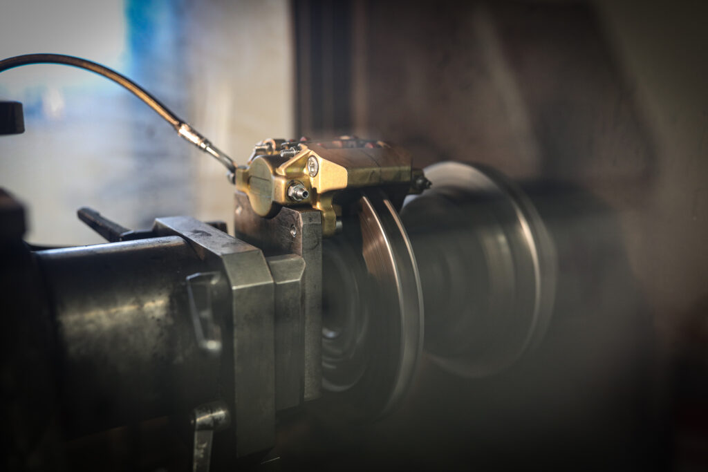 Sinter brake pad production