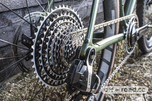 SRAM Red XPLR AXS groupset angle view