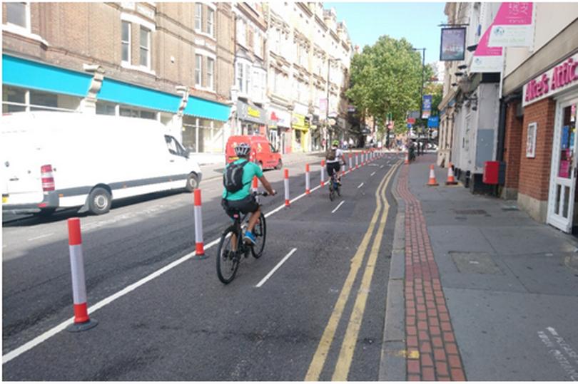 Croydon bike lane (Image credit: Croydon Council)
