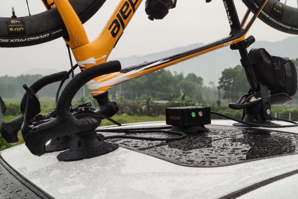 2022 Fovno inverted bike rack in use