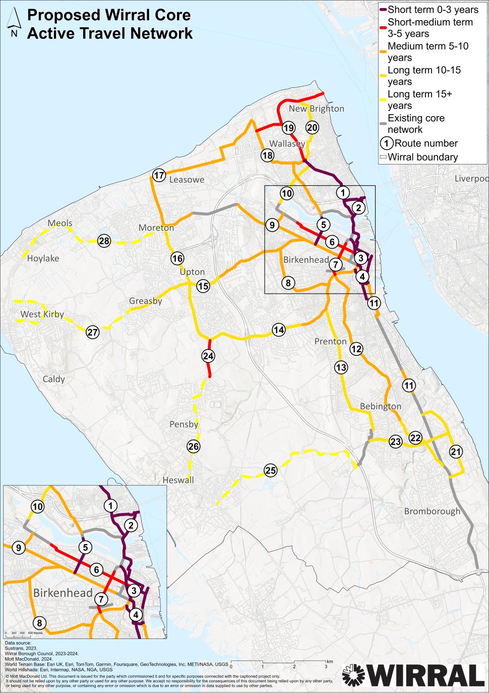 Wirral Core Active Travel Network