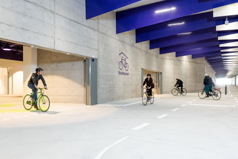 Zurich cycling tunnel