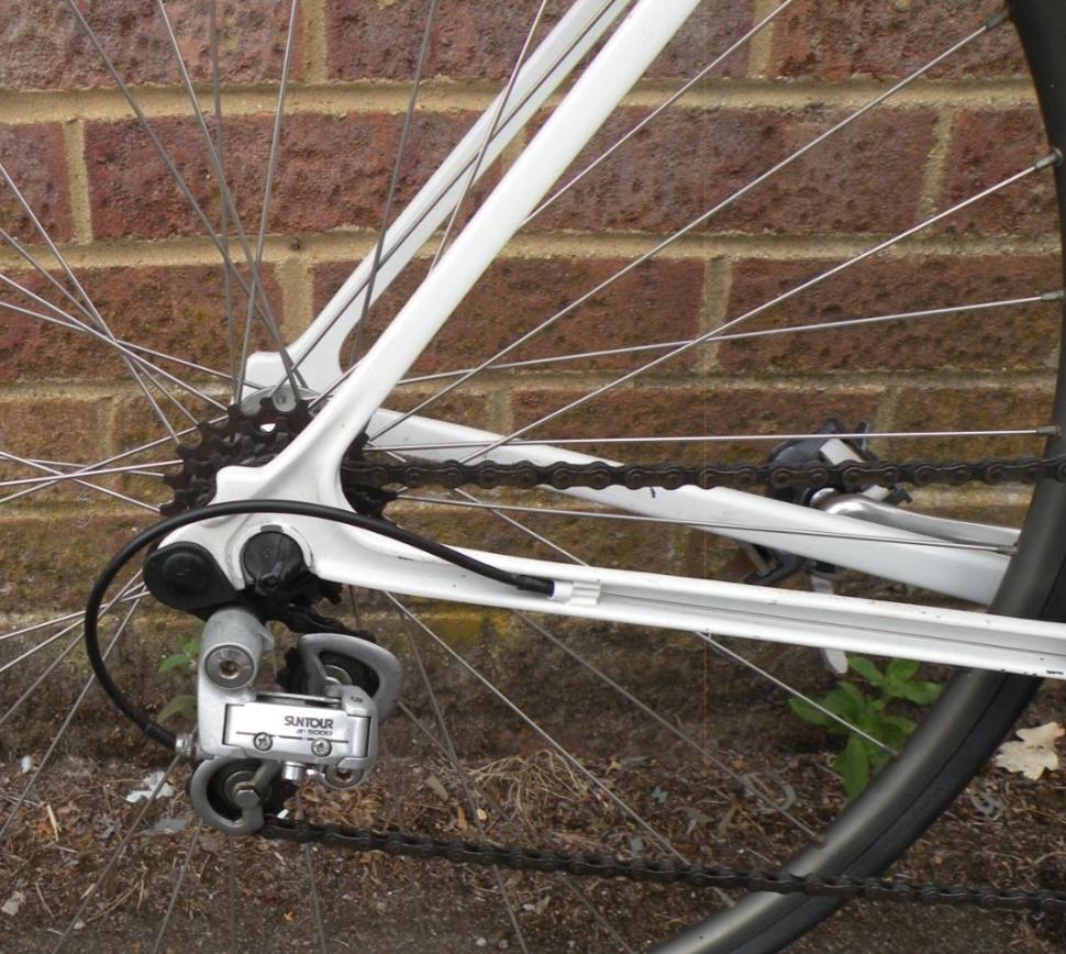 1987 Kirk Precision road bike - chainstay rear derailleur