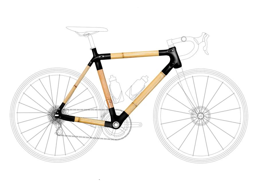 Bike at bedtime: Bamboo road bike made with the easy build home