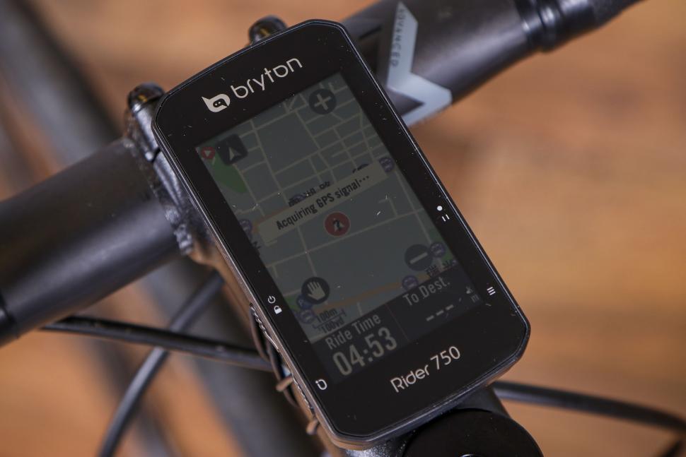 2021 Bryton Rider 750T GPS Cycle Computer Bundle With Speed-Cadence & Heart Rate Monitor - on bike 2.jpg