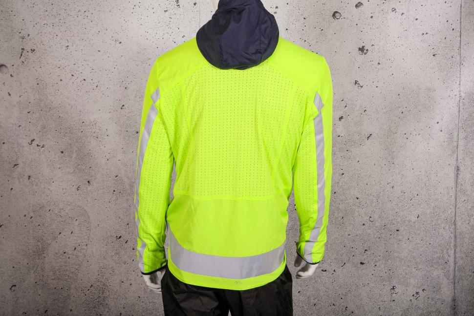 2021 BTWIN Warm Reversible Urban Cycling Jacket - hi-viz side - back.jpg