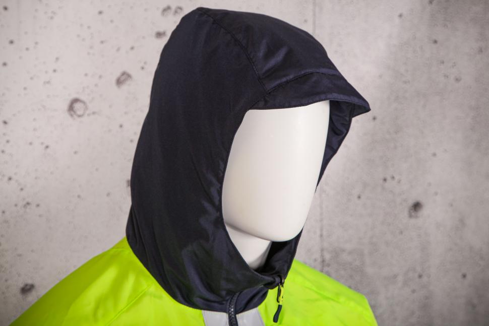2021 BTWIN Warm Reversible Urban Cycling Jacket - hi-viz side - hood.jpg