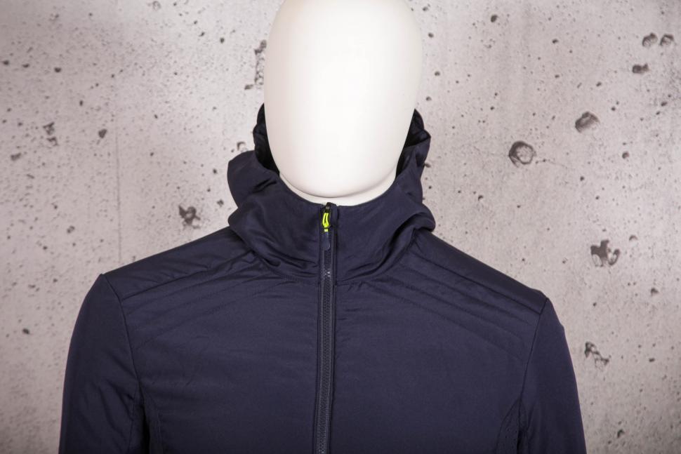 2021 BTWIN Warm Reversible Urban Cycling Jacket - navy side - chest and collar.jpg