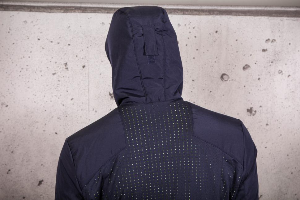 2021 BTWIN Warm Reversible Urban Cycling Jacket - navy side - hood back.jpg