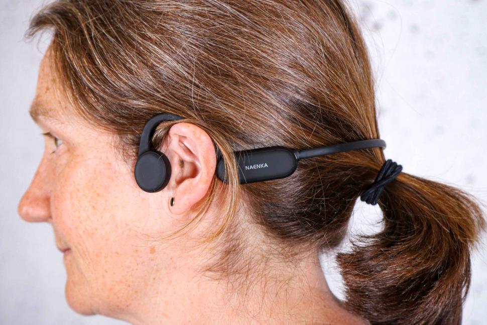 2021 Naenka Bone Conduction Runner Pro Open Ear Wireless Headphone IP68 Waterproof - worn 2.jpg