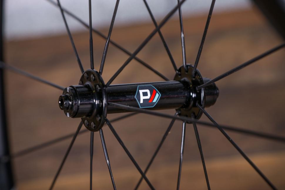 2021 Pacenti Carbon PR50 rim brake wheel set 700c - front hub.jpg