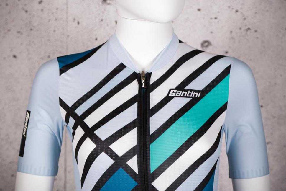 2021 Santini Eco Sleek Raggio Women's Short Sleeve Jersey - chest.jpg