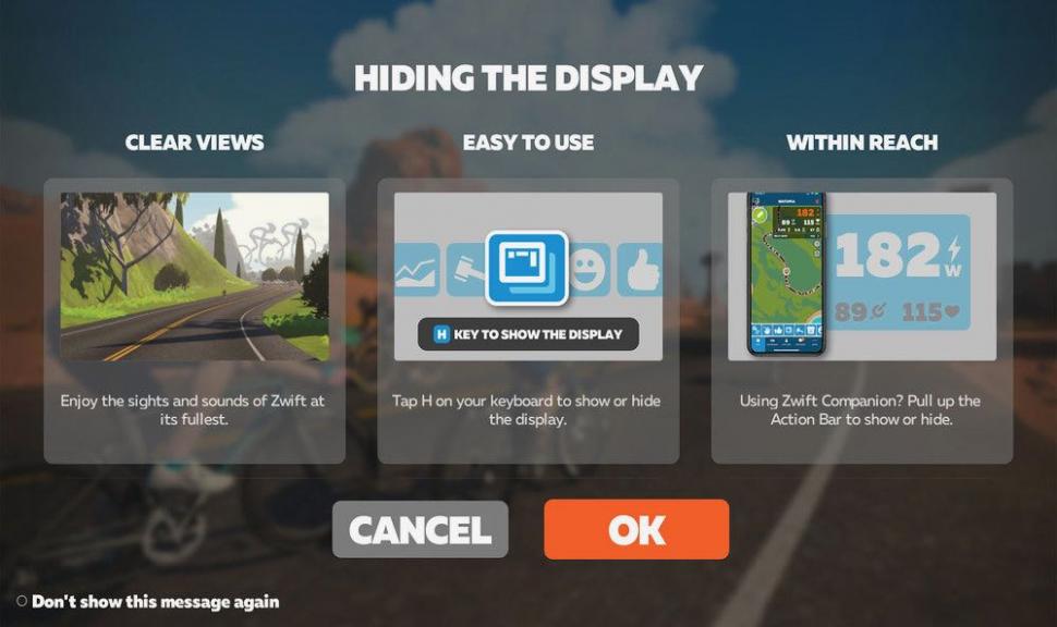 2021 Zwift Hide Display - 2