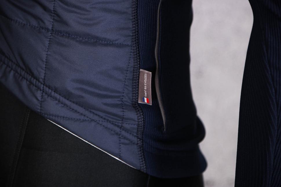 2022 Cafe Du Cycliste Leonie Mens Insulated Cycling Jacket - logo tab.jpg