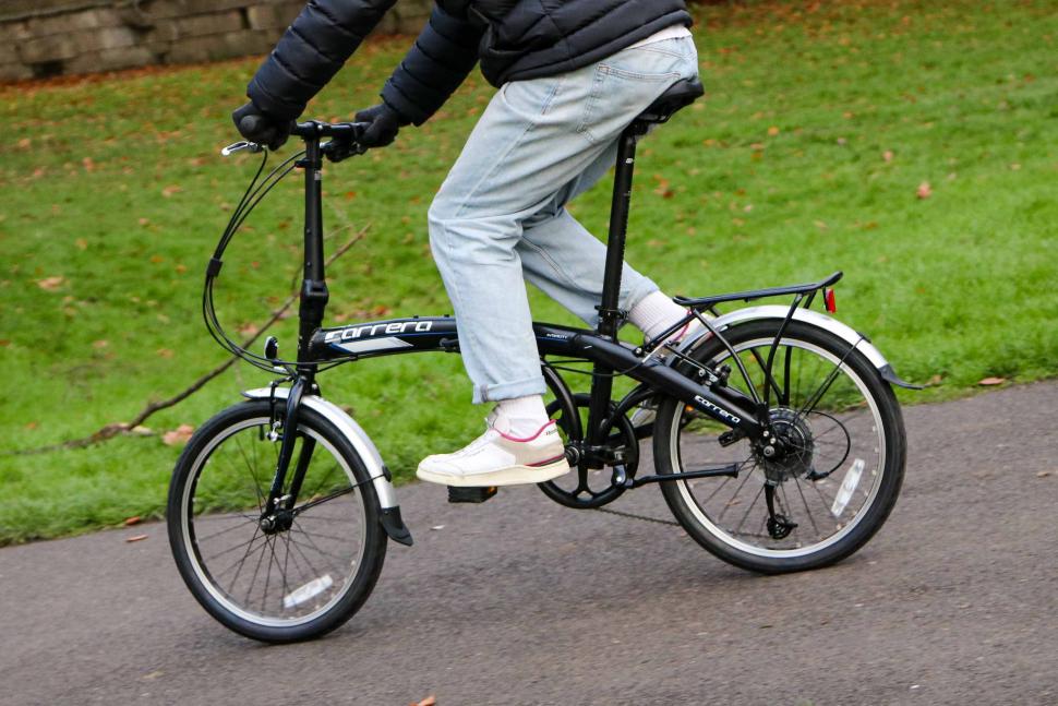 2022 Carrera Intercity Folding Bike - riding 2.jpg
