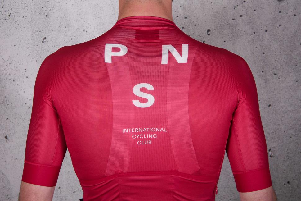 2022 Pas Normal Studios Men's Mechanism Jersey - Deep Red - shoulders.jpg