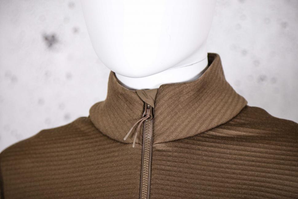 2022 Pas Normal Studios Women's Escapism Performance Fleece Zip - collar 1.jpg