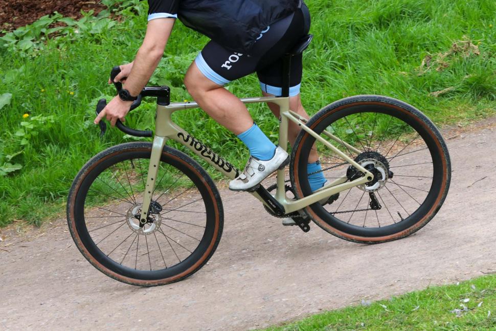 2022 Pearson On And On Carbon Aero Gravel Bike - riding 2.jpg