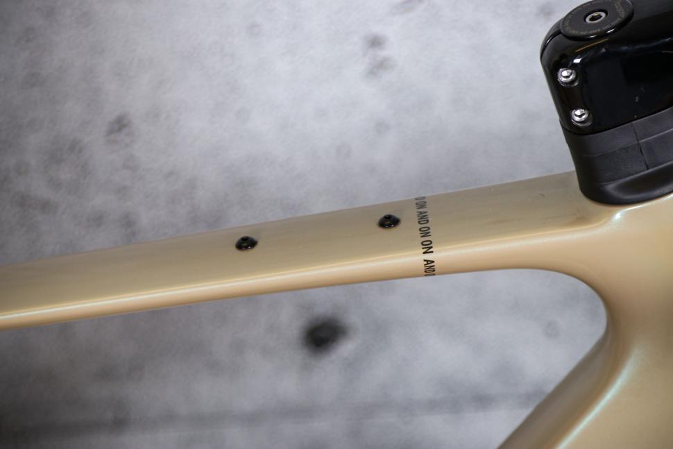 2022 Pearson On And On Carbon Aero Gravel Bike - top tube bosses.jpg